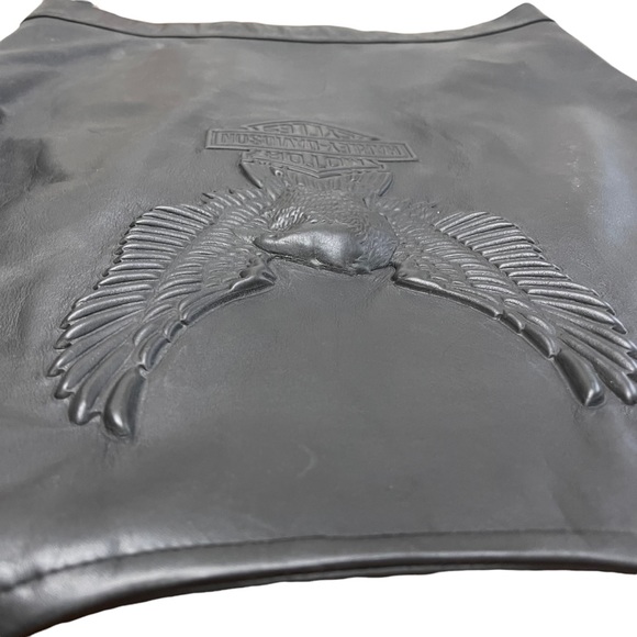 HARLEY-DAVIDSON MEN’S GENUINE LEATHER VEST | BLACK | SZ S | NWT - Picture 7 of 15